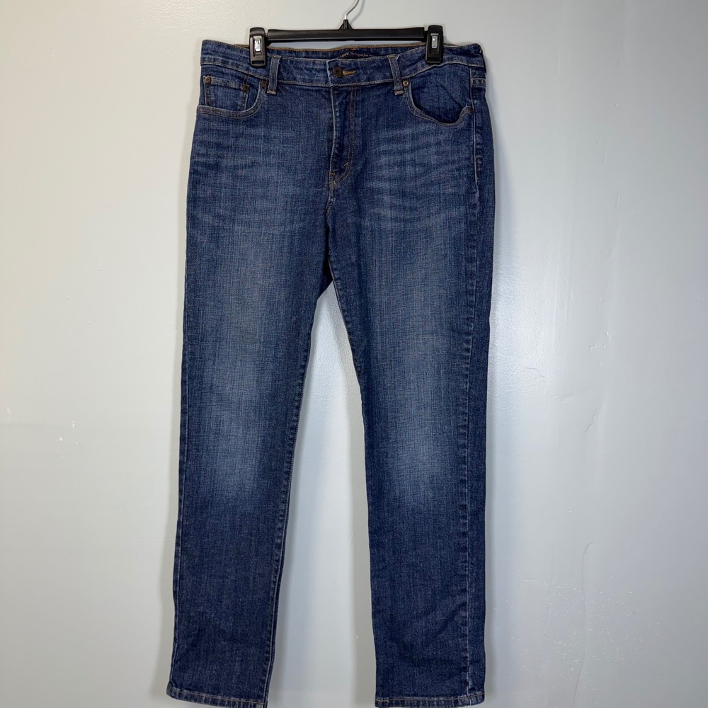 Levis Mid Rise Skinny Jeans Womens 16M Dark‎ Wash Blue Denim Stretch 10474